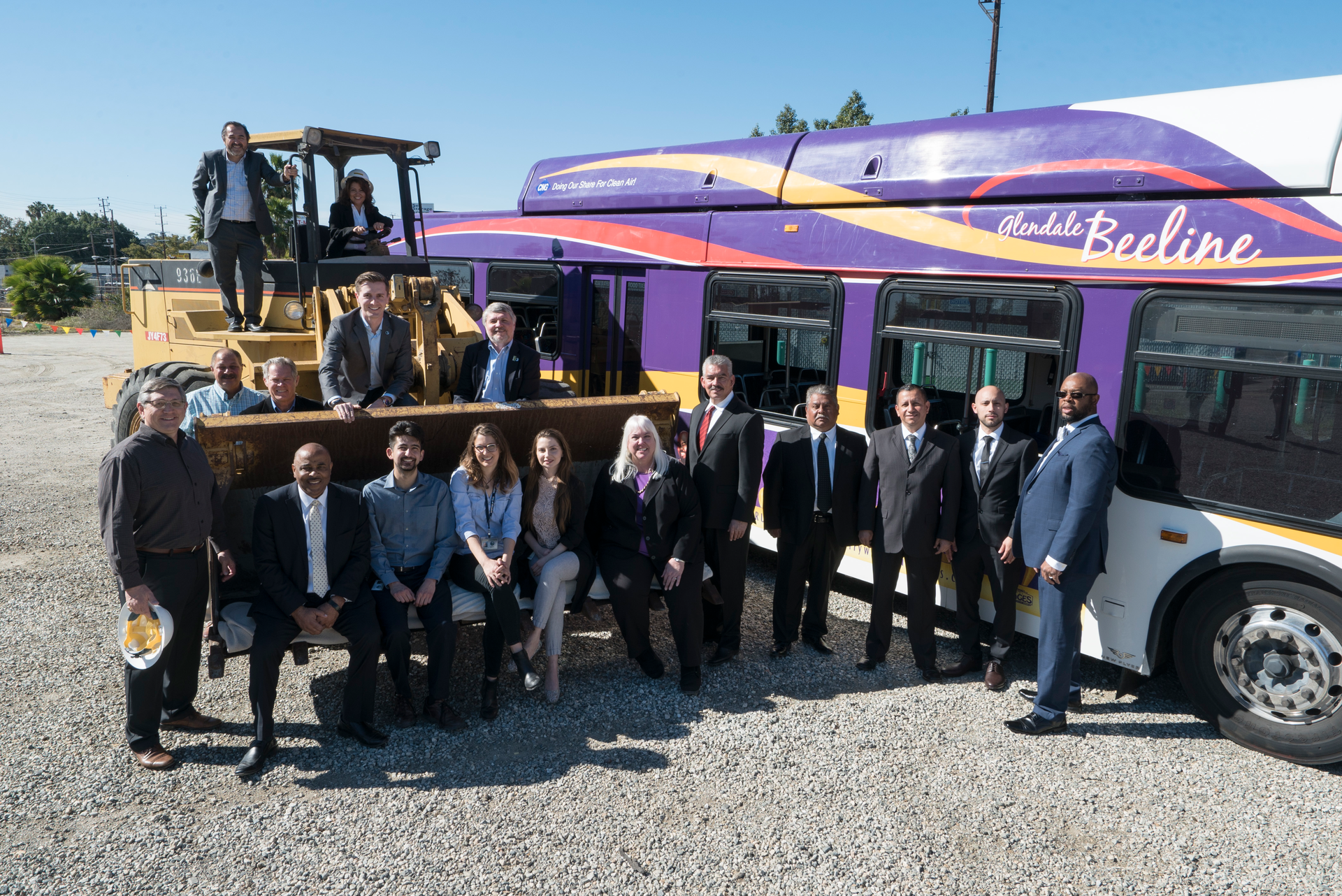 The city of Glendale held its official ground breaking for the Beeline Maintenance Facility in Glendale, California.