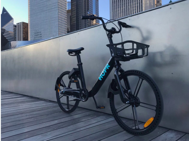 CycleHop has announced the HOPR electric bicycle, the first e-bike designed for bike share programs that includes electric drive capabilities.