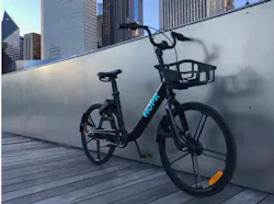 CycleHop has announced the HOPR electric bicycle, the first e-bike designed for bike share programs that includes electric drive capabilities. CycleHop has announced the HOPR electric bicycle, the first e-bike designed for bike share programs that includes electric drive capabilities.