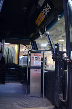 Citibus has installed cameras on all fixed-route buses, including six inside the vehicle. Citibus has installed cameras on all fixed-route buses, including six inside the vehicle.