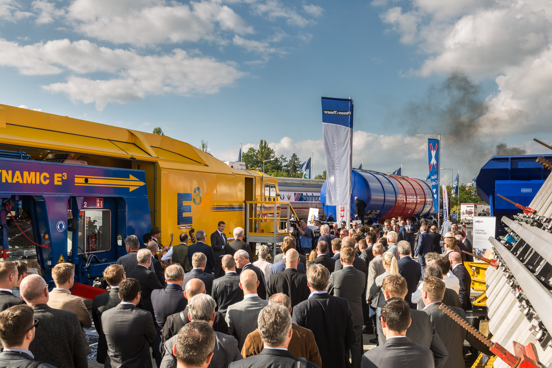 The Outdoor Display is the highlight of every InnoTrans. Vehicles will be presented on tracks which are located directly adjacent to the exhibition halls. From high-speed trains to hybrid locomotives; from road-rail vehicles to trams &ndash; this is where manufacturers present their new products to the trade public.