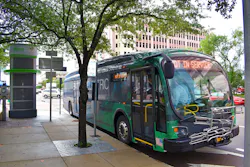 The Proterra Catalyst 40-foot zero-emission transit vehicle in full display in Tampa. The Proterra Catalyst 40-foot zero-emission transit vehicle in full display in Tampa.