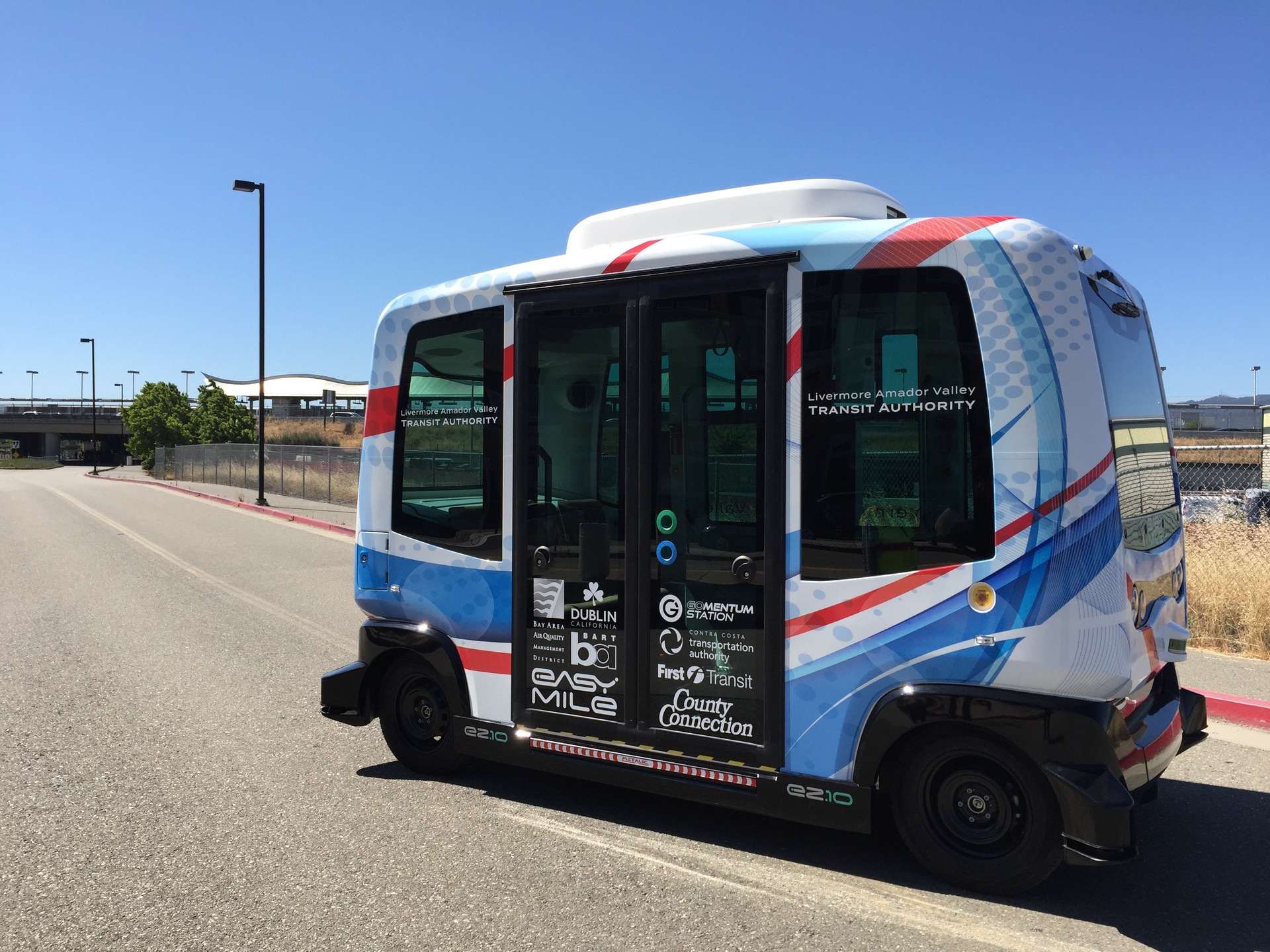 First Transit is partnering with the Livermore Amador Valley Transit Authority to pilot the first operation of a shared autonomous vehicle (SAV) on a public road by a transit agency in the state of California.