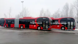 BYD 18-meter articulated in Oslo. BYD 18-meter articulated in Oslo.