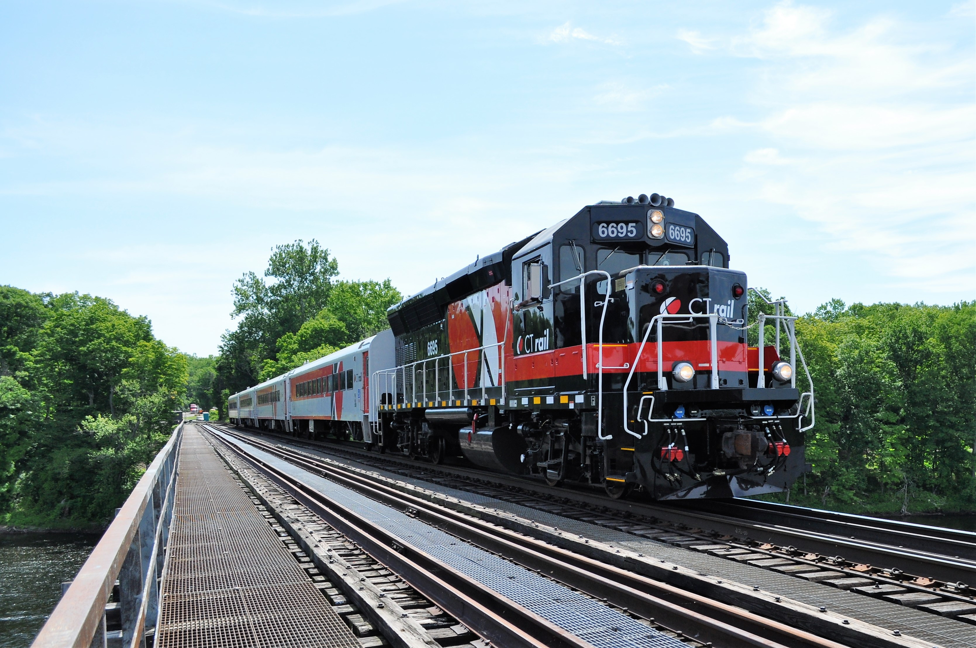 The CTrail Hartford Line service was launched last month providing new rail passenger service through central Connecticut.