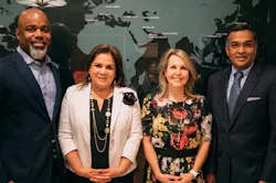 Pictured (from left to right) Troi Taylor, Teresa 'Terry' Morales, Carrin Patman, Sanjay Ramabhadran. Pictured (from left to right) Troi Taylor, Teresa 'Terry' Morales, Carrin Patman, Sanjay Ramabhadran.