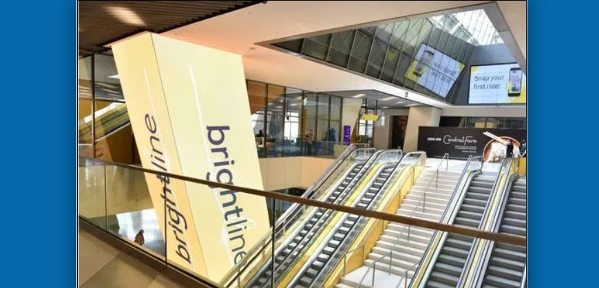 NanoLumens was selected by Brightline to provide displays.