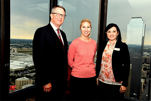 DART President/Executive Director Gary Thomas, UTA Associate Vice Provost in the Division of Student Success Ashley Purgason, and Assistant Vice President for Institutional Advancement Rose Youngblood attended the UTA-DART Transportation Academy's inaugural reception.