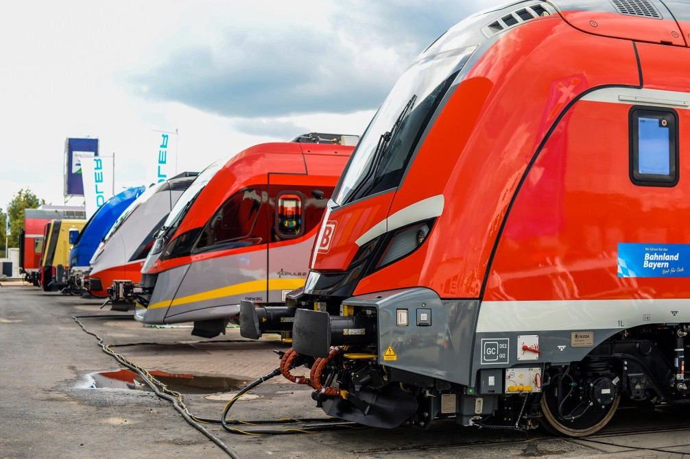 The InnoTrans display featured 155 vehicles on the outdoor track.