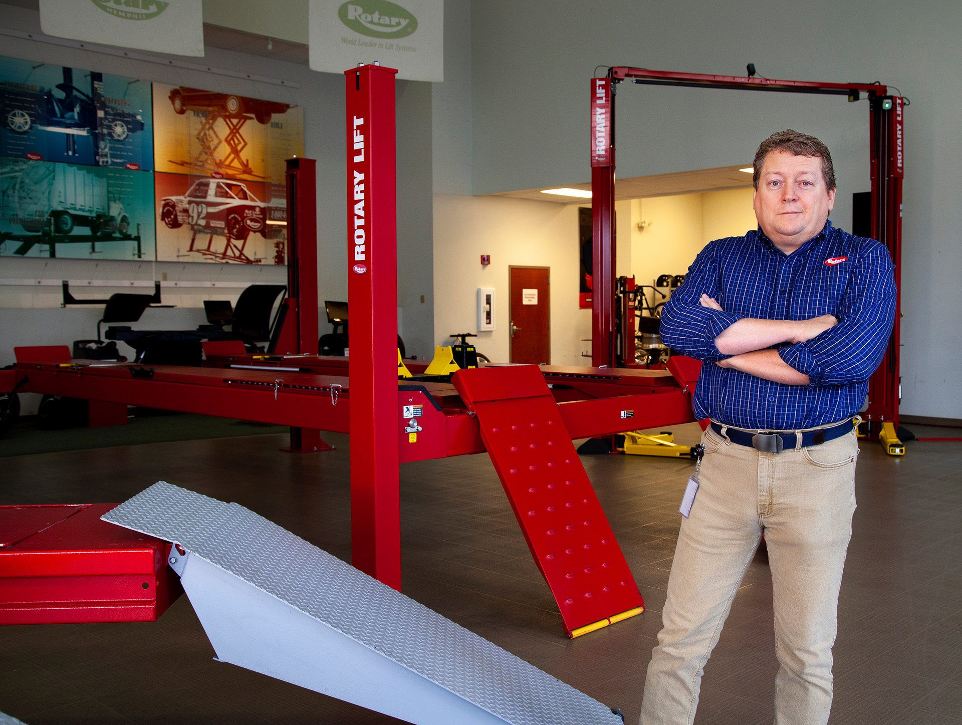 Larry Kendall, assistPRO technical information specialist at Rotary lift, works with customers on facility planning to help them avoid costly shop design mistakes before construction starts.