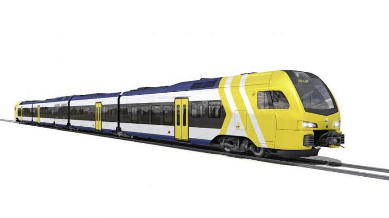 A rendering of what future Cotton Belt trains may look like.
