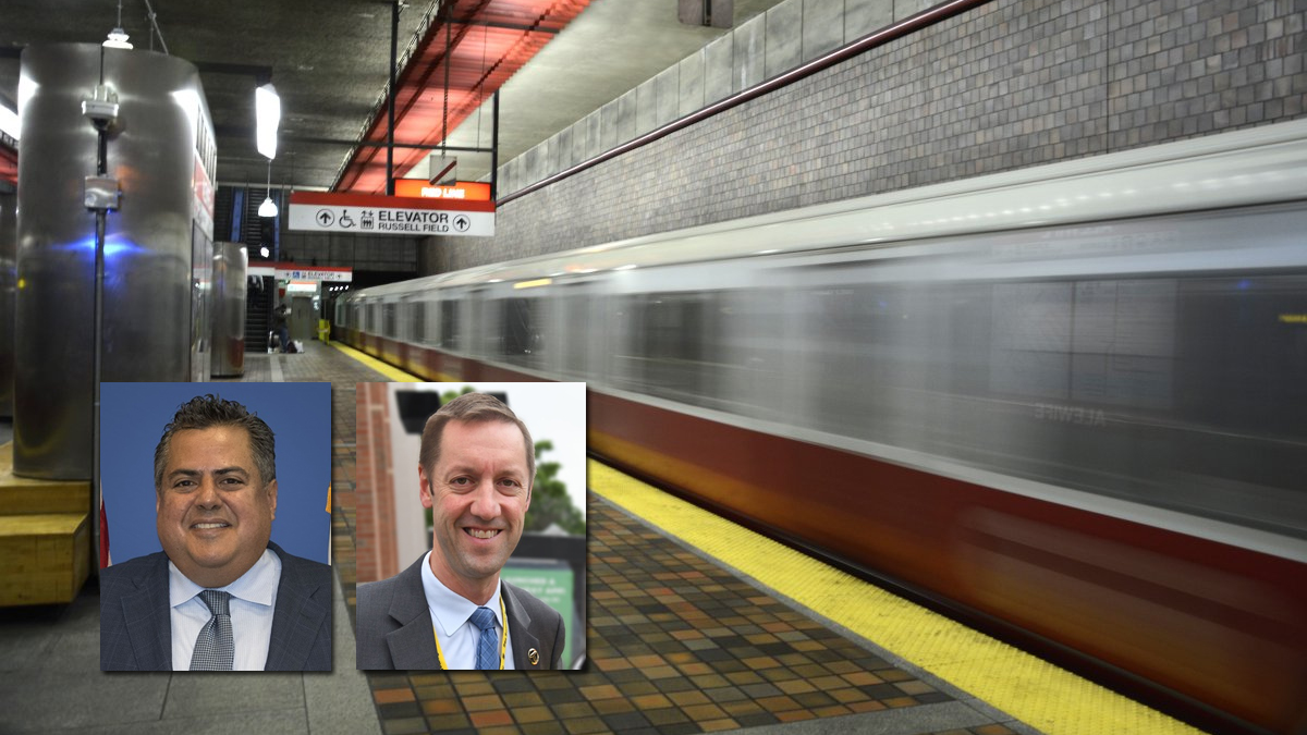 Luis Ramirez, left, is leaving the MBTA to pursue other opportunities. Steve Poftak, right, will fill the role of general manager starting Jan. 1, 2019.