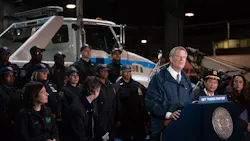 Seven NYPD tow truck teams will tow vehicles that block dedicated bus lanes in every borough. Seven NYPD tow truck teams will tow vehicles that block dedicated bus lanes in every borough.