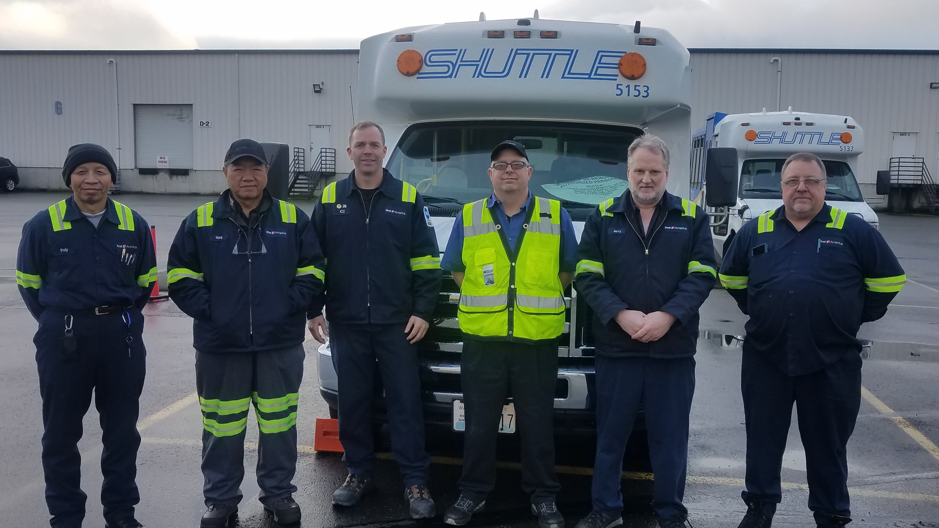 Left to right: Poly Chan (Technician), Mang Lian (Technician), Charles &ldquo;CJ&rdquo; Hobbs (Tech in Charge), Randy Robbins (Maintenance Manager), Gerald Crawford (Tech in Charge), Gerald Scherr (Technician).