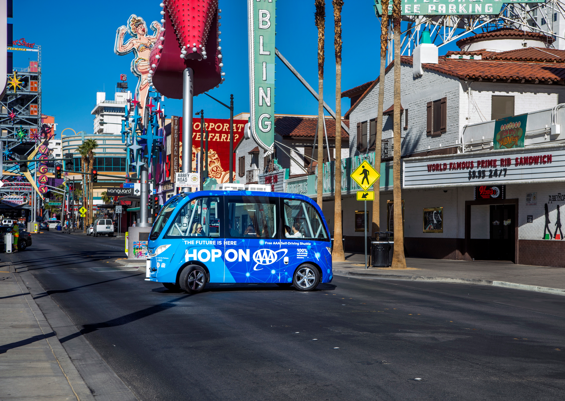 Introducing autonomous vehicle pilots to Las Vegas has offered expanded services to high traffic areas.