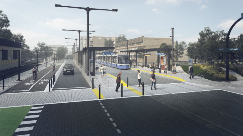 A rendering of the Alex Decoteau stop.