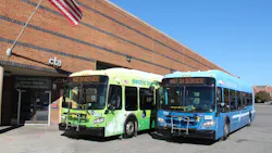 The first two electric buses to enter service on the CTA are shown in this file photo from 2014. The first two electric buses to enter service on the CTA are shown in this file photo from 2014.