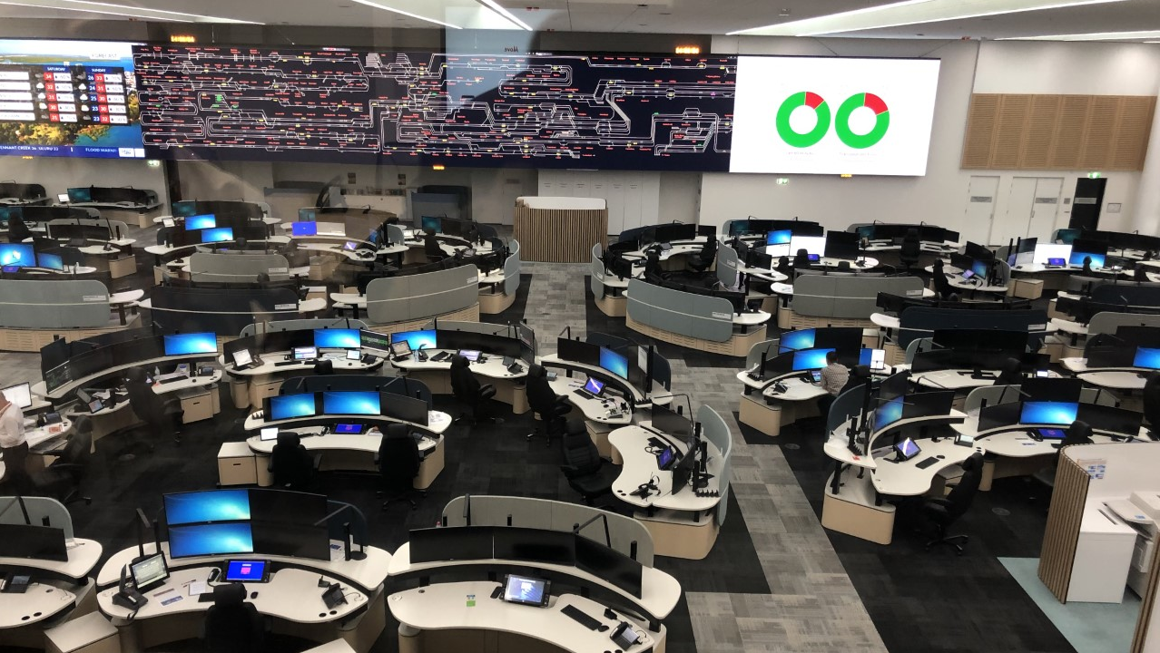 Sydney Rail Operations Center &ndash; A look at the brand new, high tech, Sydney Rail Operations Center with the world&rsquo;s largest LED Command and Control Screen.