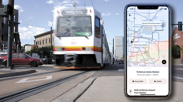 RTD of Denver, Masabi and Uber have partnered on a ticketing option that will allow riders to purchase transit tickets from within the Uber app.