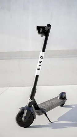 Bird One, released in May and the most recent scooter added to Bird’s fleet, is the first purpose-built scooter designed by the company in California. Bird One, released in May and the most recent scooter added to Bird’s fleet, is the first purpose-built scooter designed by the company in California.