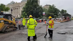 Construction work on IndyGo's Red Line. Construction work on IndyGo's Red Line.