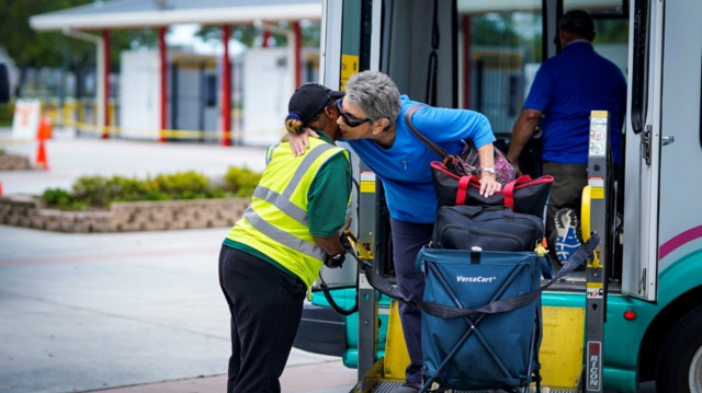 The Palm Tran Connection evacuated disabled individuals to the special needs shelter in West Palm Beach, Fla., during Hurricane Dorian this past September.