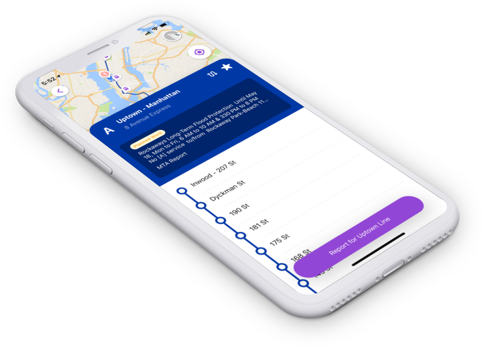 The Pigeon app allows transit riders to report in real time about their commute.