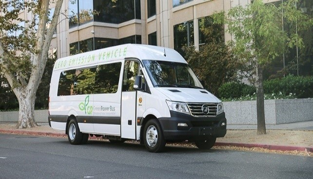 A GreenPower Motor EV Star electric bus.