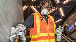 MTA says it has distributed 240,000 masks and 3.2 million gloves since March 1. MTA says it has distributed 240,000 masks and 3.2 million gloves since March 1.