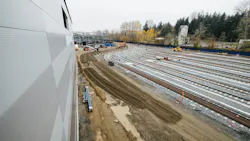 Work on Sound Transit's Link Operations and Maintenance Facility East is one of the limited exceptions to the agency's temporary halting of non-critical construction activities. Work on Sound Transit's Link Operations and Maintenance Facility East is one of the limited exceptions to the agency's temporary halting of non-critical construction activities.