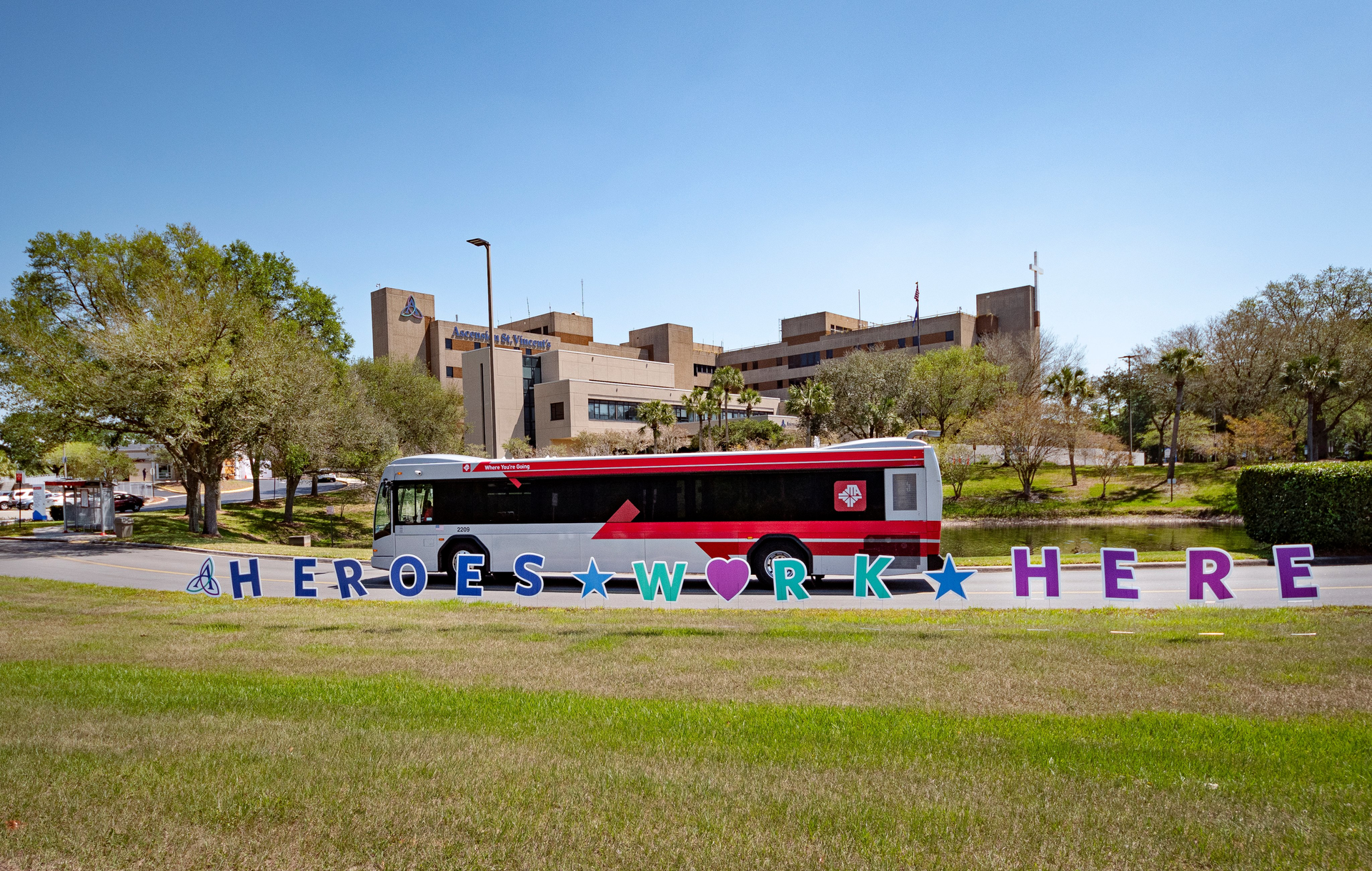 JTA offers free rides to healthcare professionals.