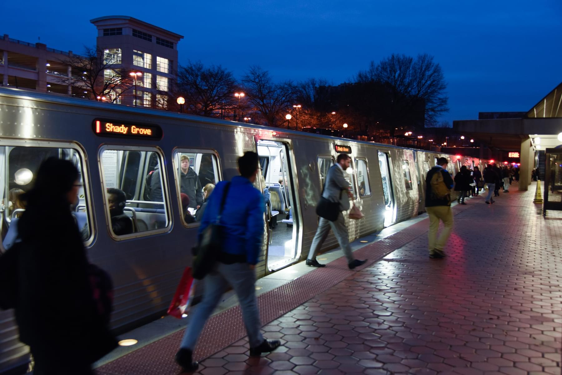 WMATA's proposed budget includes fare increases on Metrorail during peak periods.