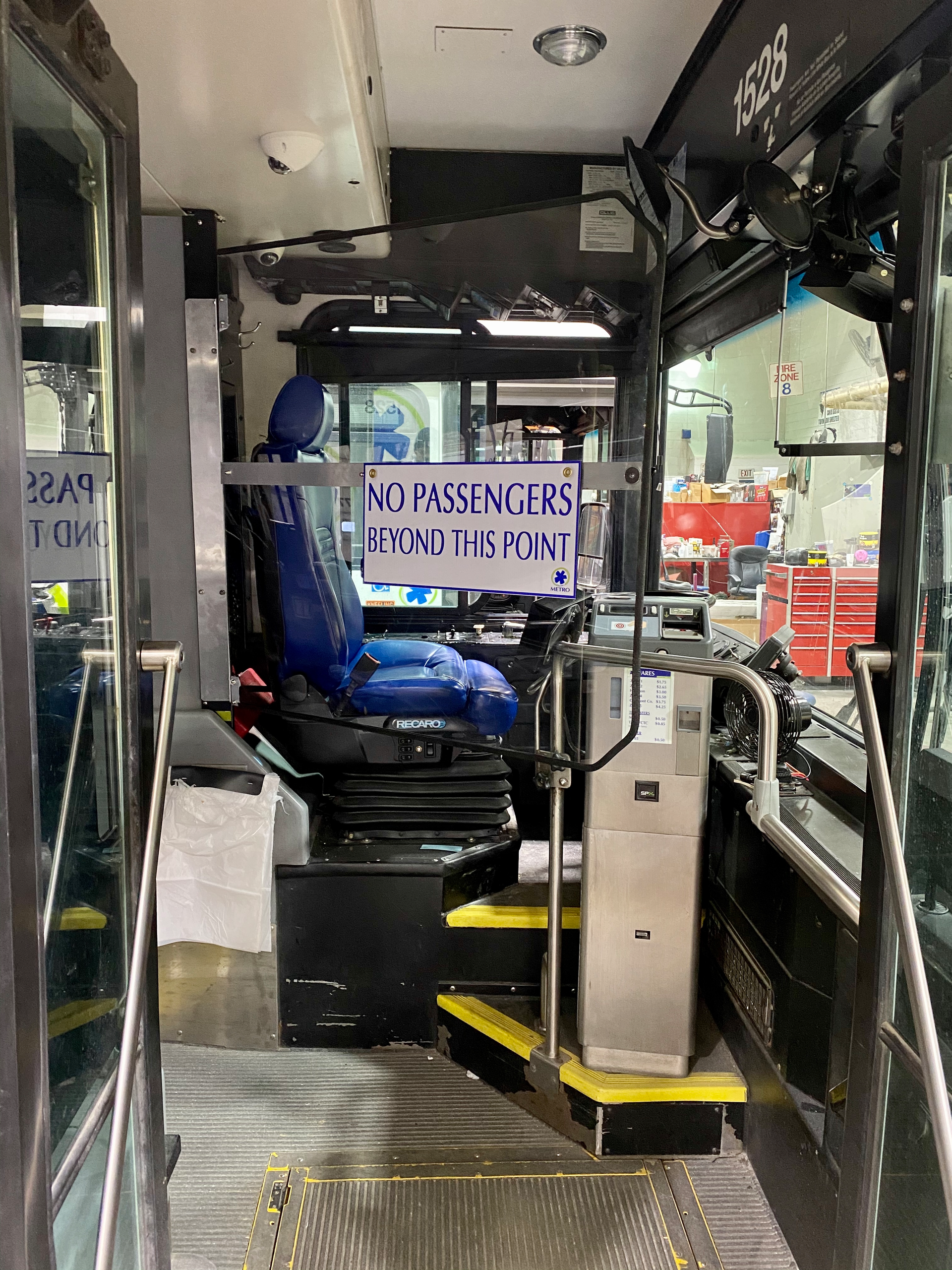 The agency has installed plexiglass barriers on all its buses.