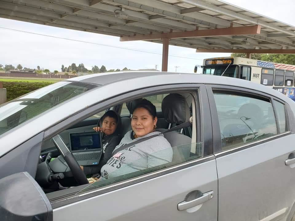 Rural Greenfield residents utilize MST's mobile Wi-Fi unit.