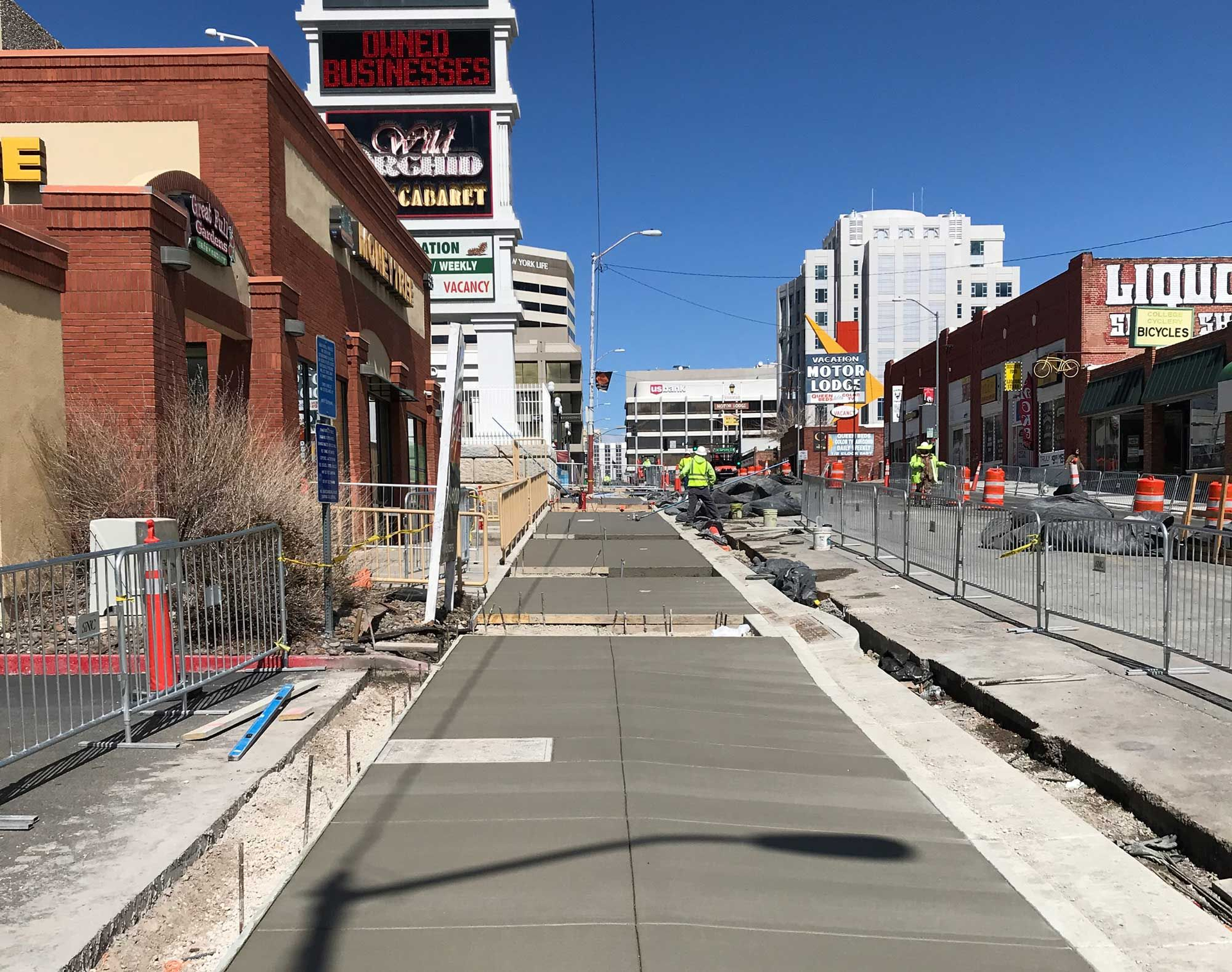 Washoe County RTC is accelerating construction operations on Virginia Street.