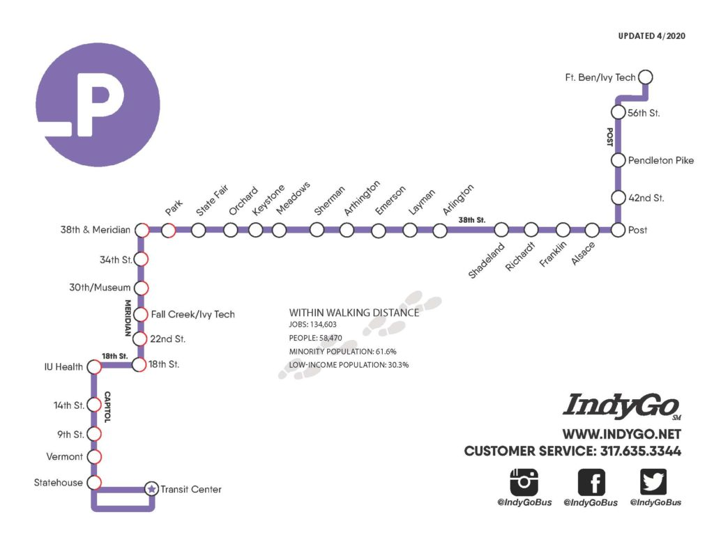Rendering of the proposed Purple Line route.