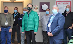 The Boston Celtics, on behalf of the Boston Celtics Shamrock Foundation, Keolis and Vistaprint worked with Olé to provide more than 85 meals to dispatch workers at two commuter rail facilities in Boston and Somerville. The Boston Celtics, on behalf of the Boston Celtics Shamrock Foundation, Keolis and Vistaprint worked with Olé to provide more than 85 meals to dispatch workers at two commuter rail facilities in Boston and Somerville.