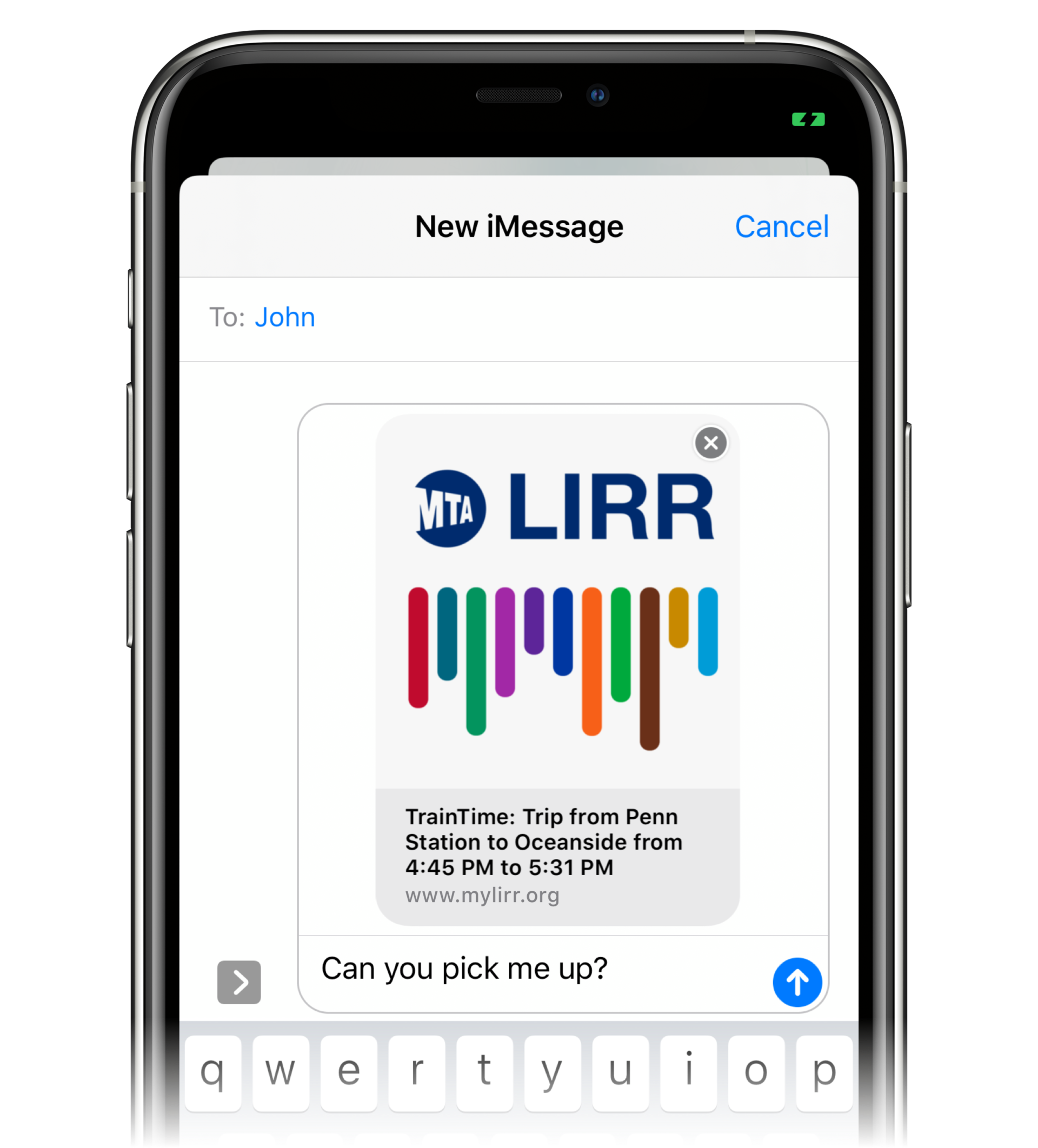 Customers can easily share this location information with friends or family so that they can easily pick them up.