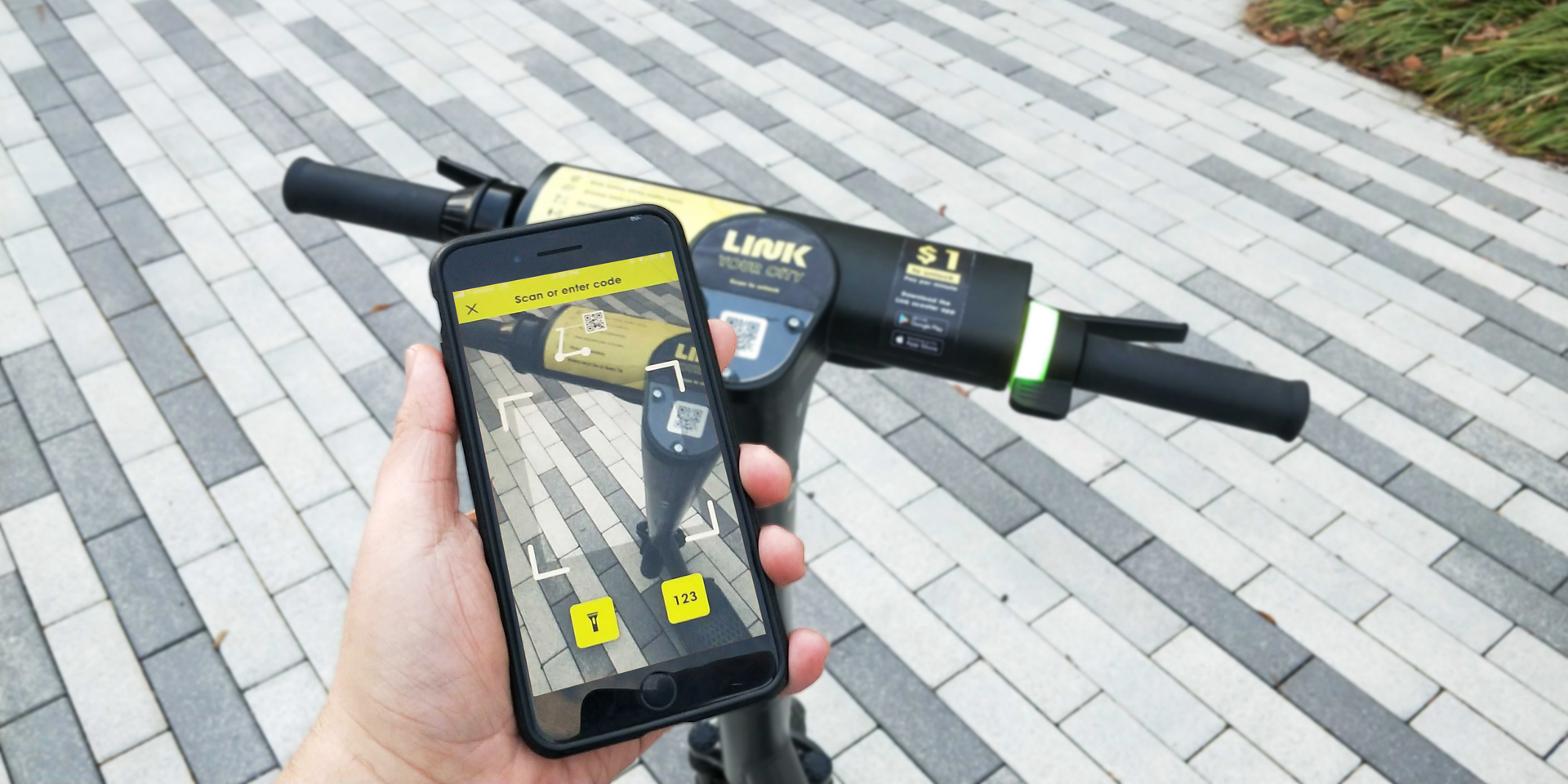 Superpedestrian's e-scooters are activated via mobile app.