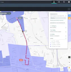 The tool enables cities and agencies to visualize and understand how route changes will affect selected demographic groups living along those routes. The tool enables cities and agencies to visualize and understand how route changes will affect selected demographic groups living along those routes.