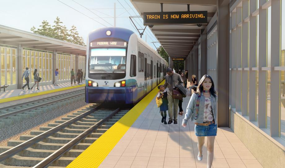 Rendering of future station.