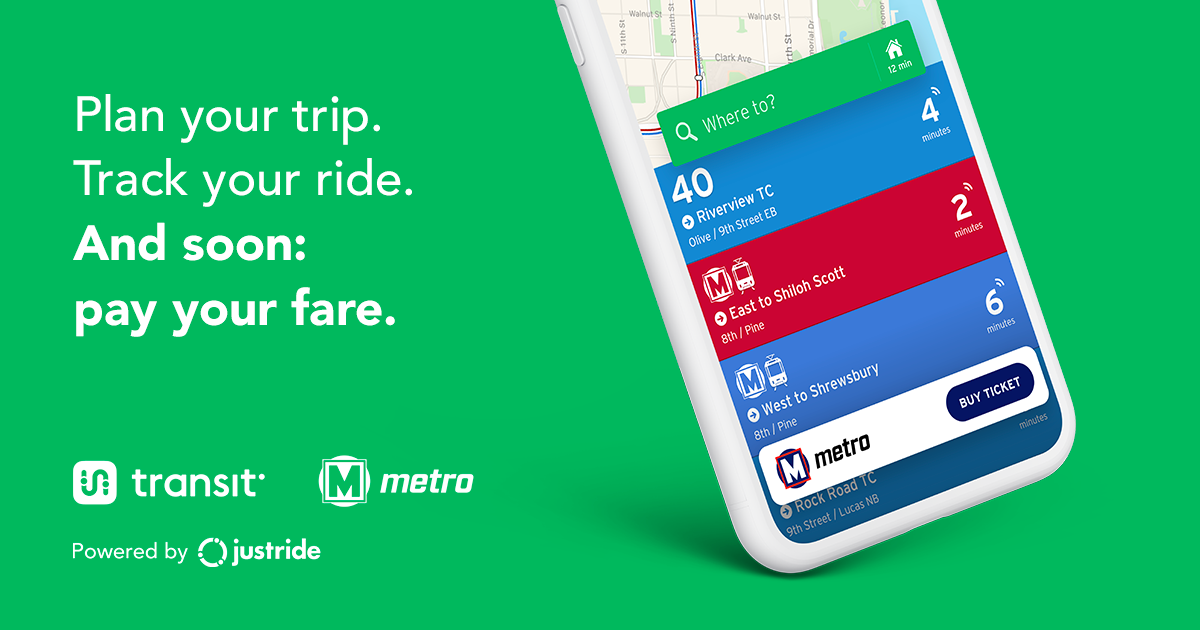 Mobile tickets are now available on the Transit app.
