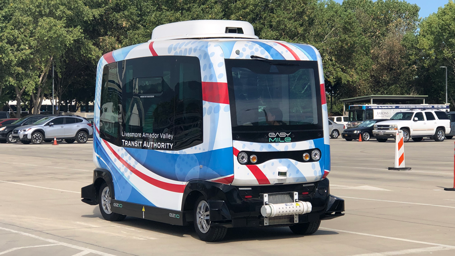 The vehicle will operate in mixed traffic and its route extends just under one mile.