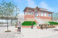 Rendering of Metra's new Peterson Ridge Station. Rendering of Metra's new Peterson Ridge Station.