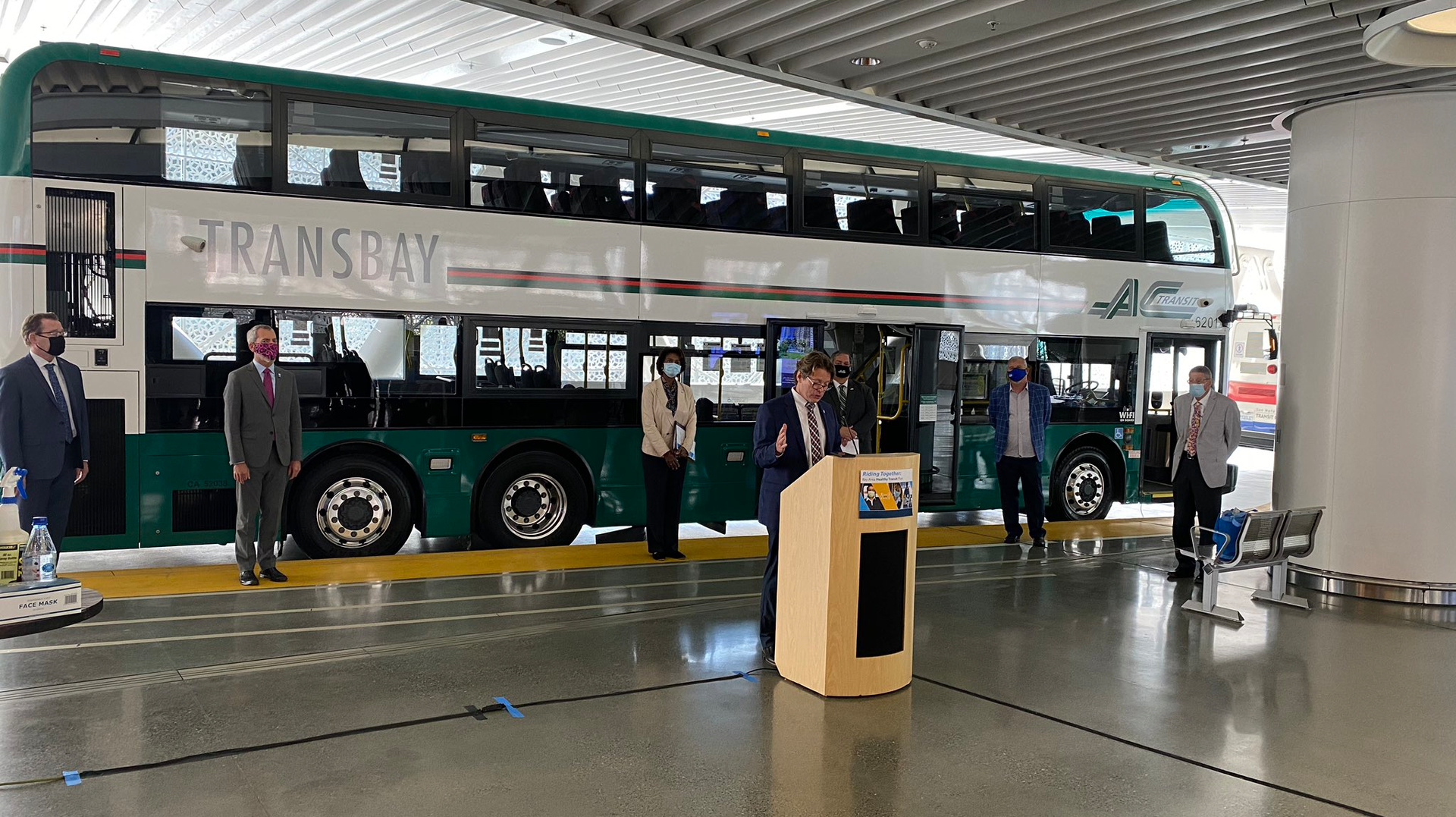 Transit leaders from the Bay area held an event Aug. 19 to announce a joint approach to incorporate mitigation steps involving system cleanliness, employee protection and expected rider behavior.