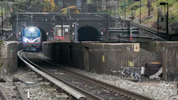 The western portal of the North River Tunnel in North Bergen, N.J. The western portal of the North River Tunnel in North Bergen, N.J.