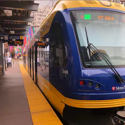 File photo showing a METRO Green Line train in downtown Minneapolis. File photo showing a METRO Green Line train in downtown Minneapolis.