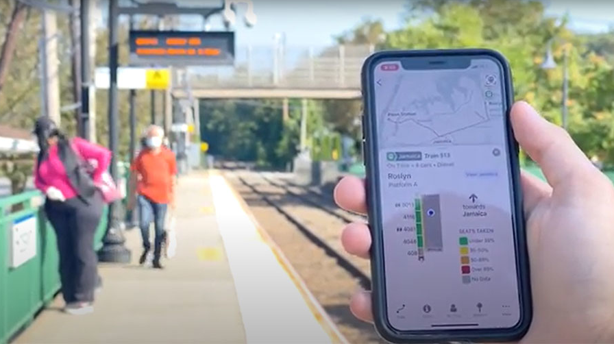 LIRR is one of several providers to share vehicle occupancy information with riders.