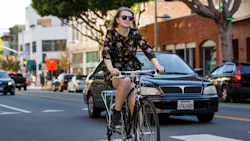 The travel rewards program encourages people will choose modes of transportation, such as biking, instead of driving alone. The travel rewards program encourages people will choose modes of transportation, such as biking, instead of driving alone.