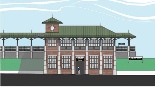 Rendering of Lyndhurst Train Station.